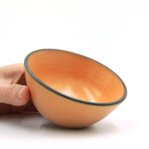 Dark Rim B2 skål - mellem skål - PEACH