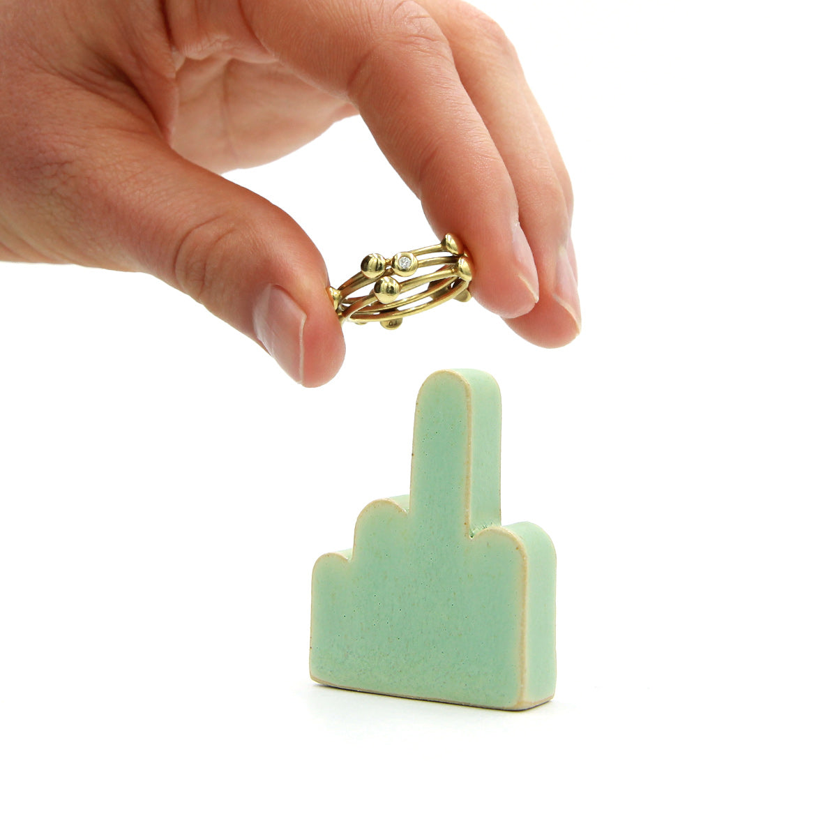 Digit Ringholder - Middle - Mint - Billede 2