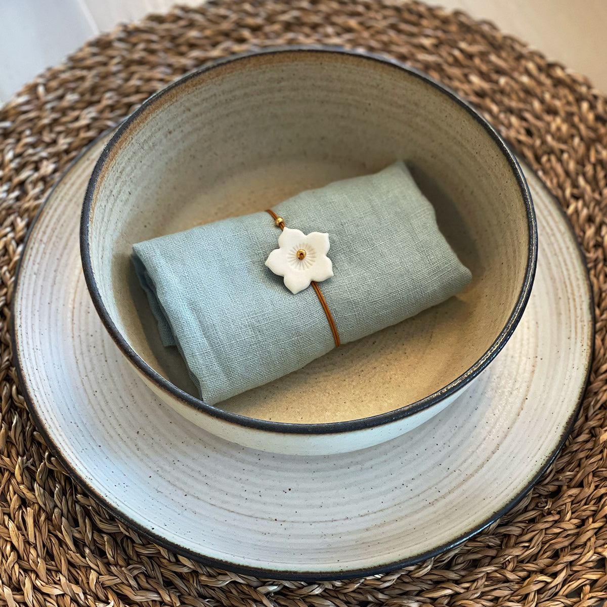 Blomst - servietring - Billede 3