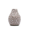 CAVA vase no. 1215 i mørk stentøj og GUM glasur